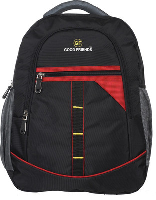 

Good Friends storage 15.6 L Laptop Backpack(Black), Red