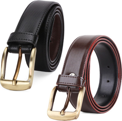 

Elligator Men Formal Black, Brown Artificial Leather Belt