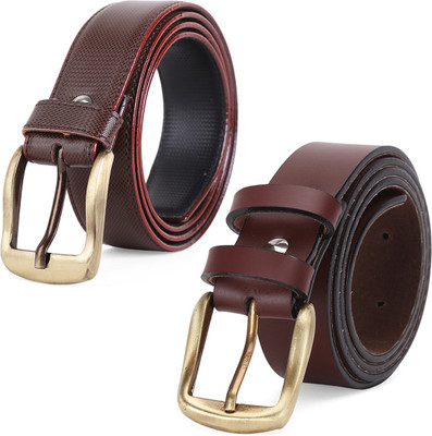 

Elligator Men Formal Brown Artificial Leather Belt
