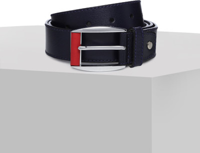 

Ducati Men Casual Black, Blue Genuine Leather Belt