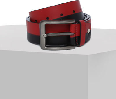 

Ducati Men Casual Red, Black Genuine Leather Belt