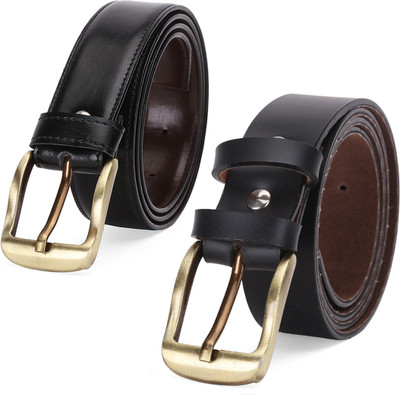 

Elligator Men Formal Black Artificial Leather Belt