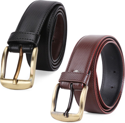 

Elligator Men Formal Black, Brown Artificial Leather Belt