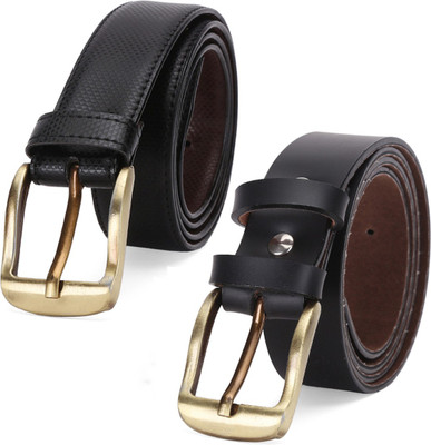 

Elligator Men Formal Black Artificial Leather Belt