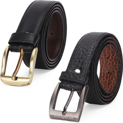 

Elligator Men Casual Black Artificial Leather Belt