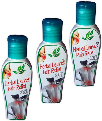 

Herbal Leaves Pain Relief Oil - Pack Of 3 ( Back, Joint, Muscular, Sciatica, Arthritis, cervical, Spondylitis etc. ) Ayurveda Liquid(150 g)
