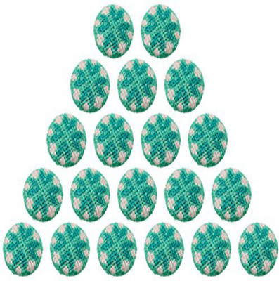 

Fabric and Lace Thread and Zari Knit Stitch Patterns Embroidery Designer Fabric & Metal Round Buttons_BT005e Metal Buttons(Pack of 50)
