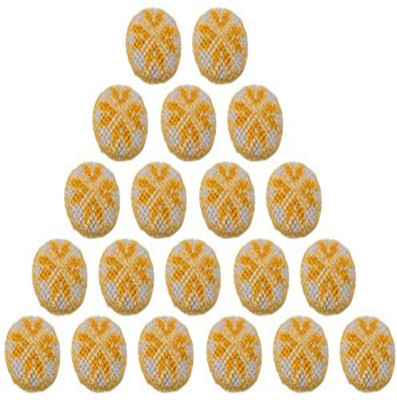 

Fabric and Lace Thread and Zari Knit Stitch Patterns Embroidery Designer Fabric & Metal Round Buttons_BT005c Metal Buttons(Pack of 50)