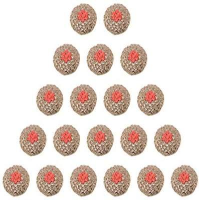 

Fabric and Lace Thread and Zari Floral Pattrn Embroidery Designer fabric & Metal Round Buttons_BT016a Metal Buttons(Pack of 50)