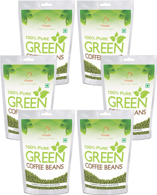 

Vihado Best Quality weight management Green Coffee Beans (Pack of 6) Instant Coffee 500 g(Pack of 6)