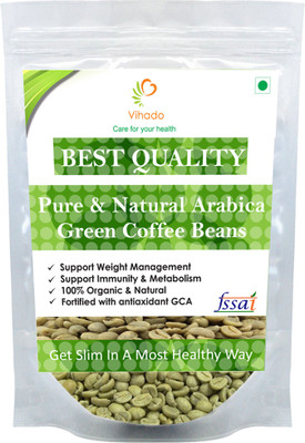 

Vihado Best Qualtiy Organic Green Coffee beans for Weight Loss (Unroasted Arabica) Instant Coffee 50 g
