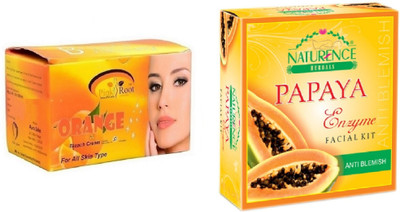 

Pink Root ORANGE BLEACH 250G WITH NATURENCE PAPAYA KIT 15G(Set of 2)