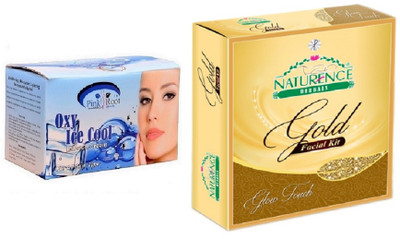 

Pink Root OXY BLEACH 250G WITH NATURENCE GOLD KIT 15G(Set of 2)