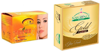 

Pink Root ORANGE BLEACH 250G WITH NATURENCE GOLD KIT 15G(Set of 2)
