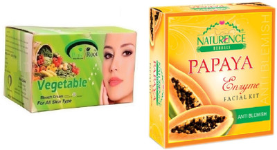 

Pink Root VEGETABLE BLEACH 250G WITH NATURENCE PAPAYA KIT 15G(Set of 2)