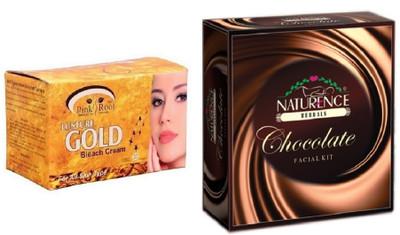 

Pink Root GOLD BLEACH 250G WITH NATURENCE CHOCOLATE KIT 15G(Set of 2)
