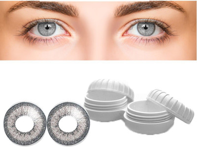

Cnet Solution Dark Gray Color Eye Les Monthly Contact Lens(0, Dark Gray, Pack of 1)
