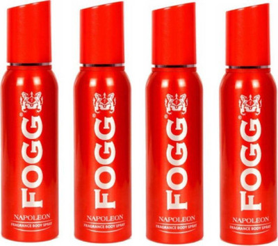 

FOGG DEODORANT RED NAPOLEON PACK OF 4 Body Spray - For Men & Women(600 ml, Pack of 4)