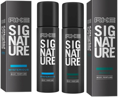 

AXE SIGNATURE ROGUE BODY PERFUME 122 ML + SIGNATURE MYSTERIOUS BODY PERFUME 122 ML Deodorant Spray - For Men & Women(122 ml, Pack of 2)