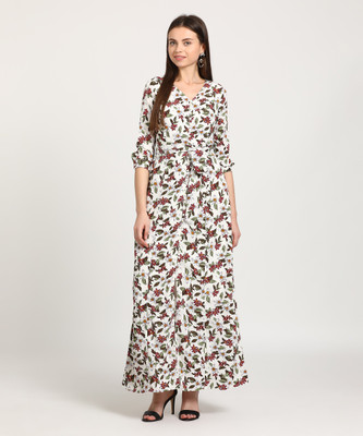 Tokyo Talkies Women Maxi Multicolor Full Length Dress