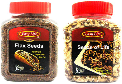

Easy Life Brown Flax Seeds(650 g, Pack of 2)