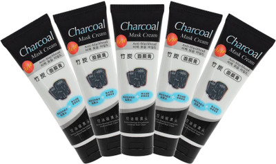 

VIHADO Activated Charcoal Peel Off Face Mask Cream for Deep Cleansing / Black Head Removal, Oil Control & Instant Glow 5 pack of 120 ml(120 ml)