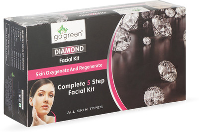 

Go Green DIAMOND ONE TIME FACIAL KIT - 30 GM EACH - 180 GM 180 g(Set of 6)