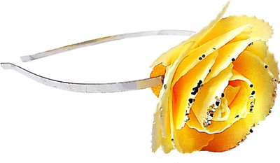 

Proplady Beige Rose Metal Hair Band, Head Band(Beige, Silver)