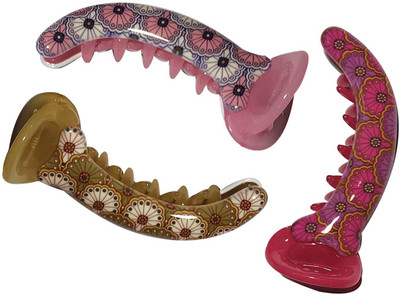 

New Arihant Traders New Arihant Traders- Premium Quality Mirch/Banana Shape Clip for Women & Girls (Multicolor-3 pieces) Hair Claw, Hair Clip, Hair Accessory Set, Bun Clip, Back Pin(Multicolor)