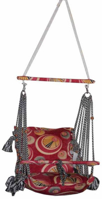 DD RETAIL Kids Swing Wooden Swing(Red)