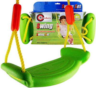 Bonkerz Rectangular Kids outdoor Plastic Swing(Multicolor)