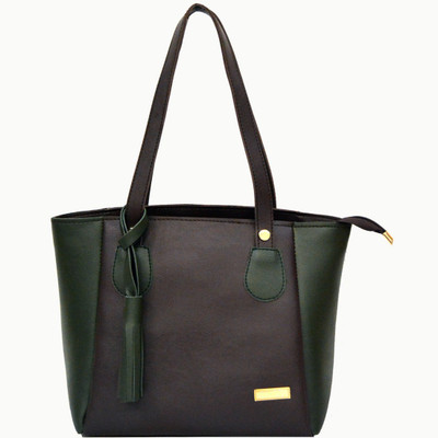 

AGINOS Hand-held Bag(Brown)