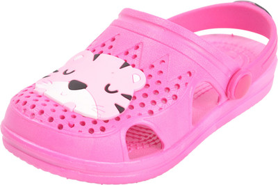 

Yellow Bee Boys Sling Back Clogs(Pink, Dark pink