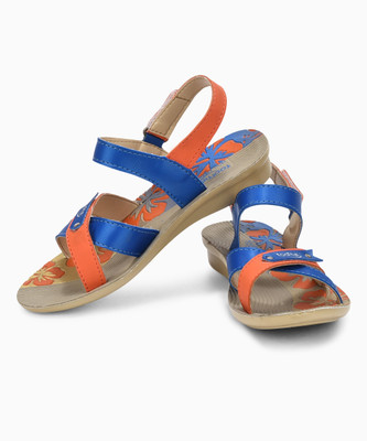 

Footfun Boys Velcro Strappy Sandals(Blue