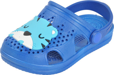 

Yellow Bee Boys Sling Back Clogs(Dark Blue