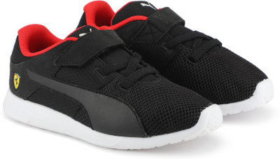

Puma Boys & Girls Velcro Sneakers(Black, Black-black