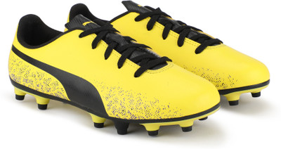 

Puma Boys & Girls Lace Football Shoes(Yellow, Blazing yellow-black