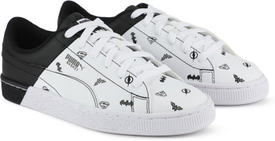 

Puma Boys & Girls Lace Sneakers(White, White-white-black