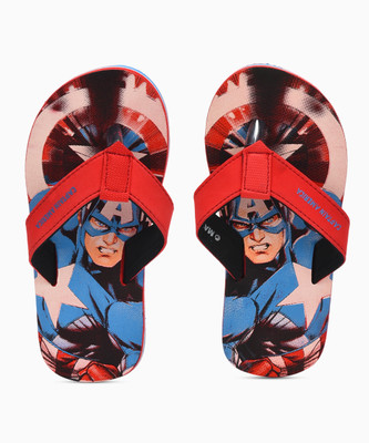 

Avenger Boys Slip On Slipper Flip Flop(Red, Red/blue