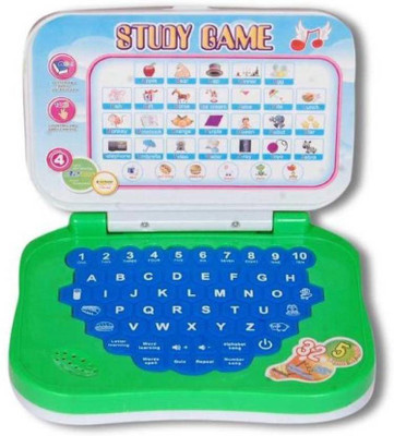 

DGN Deals Play and Study Game Kids Mini Laptop Toy for Kids (Multicolor)(Green)