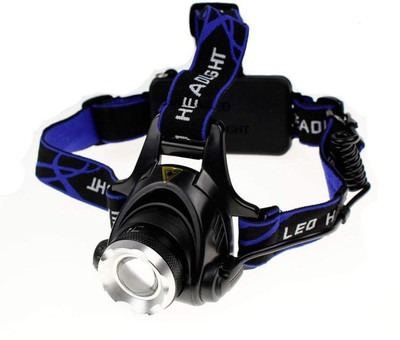 

care 4 Zoomable 5,000 Lux Super-bright LED Headlamp Powered by 3x AAA/18650 or Powerbank LED Headlamp(Multicolor)