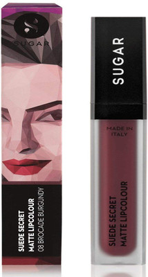 

Sugar Cosmetics Suede Secret Matte Lipcolour Burgundy, 6ml(Burgundy)