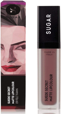

Sugar Cosmetics Suede Secret Matte Lipcolour 09 Felt Fawn(09 Felt Fawn)