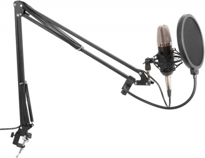 

Dreambell Microphone Pop filter + pop Filter Stand+ Shock Mount(Black, Silver)
