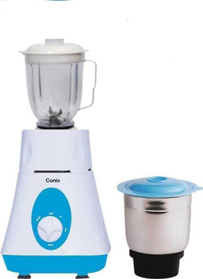

Conix Tower poly 230 W Mixer Grinder(White, White & Sky Blu, 2 Jars)