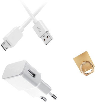 DAKRON Wall Charger Accessory Combo for InFocus Turbo 5 Plus(White)