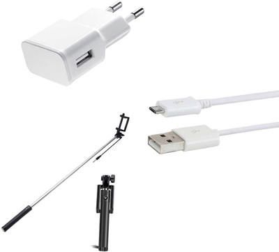 DAKRON Wall Charger Accessory Combo for Infinix Note 4(White)