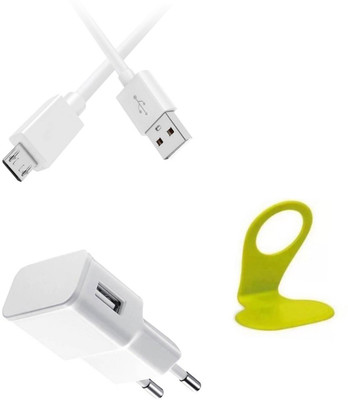 DAKRON Wall Charger Accessory Combo for InFocus Turbo 5 Plus(White)