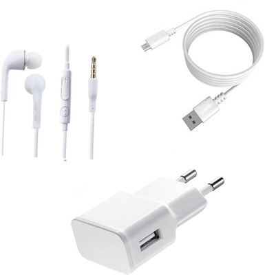 DAKRON Wall Charger Accessory Combo for InFocus Turbo 5(White)