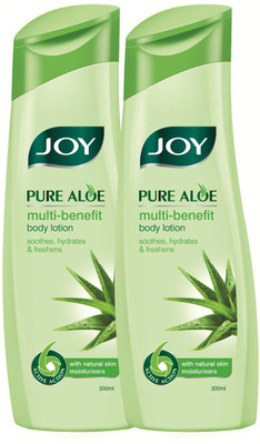 

Joy Pure Aloe Multi-benefit Body Lotion 600 ml (Pack of 2 x 300 ml)(600 ml)